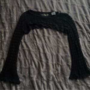 Emory Park Black Knit Shrug